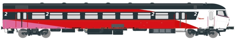 Exact-Train EX11196 - H0 - Steuerwagen ICRm Hispeed 1 Amsterdam-Brüssel, NS, Ep. V